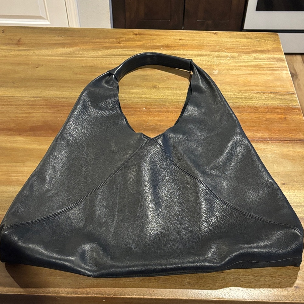 Black hobo style purse